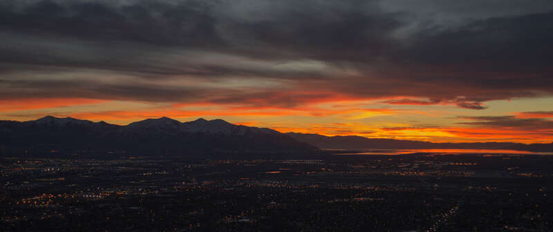 500px provided description: Sunset over Salt Lake City, UT from Ensign Peak [#sunset ,#ensign peak ,#nikon d3200]