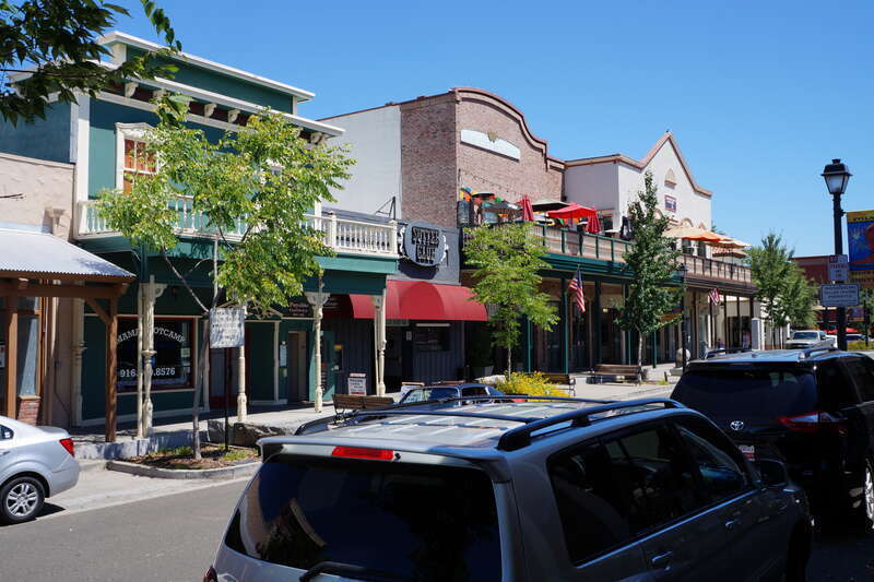 Sutter Street in old Folsom, California.