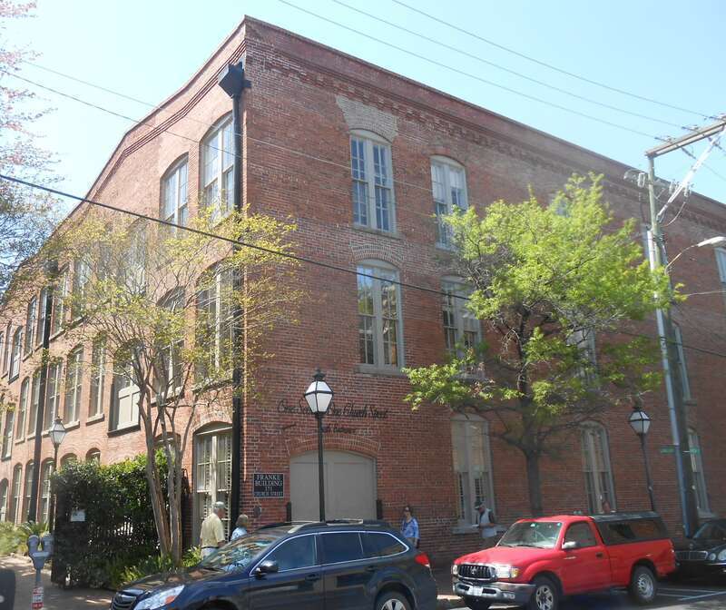 The Franke Building on Church St., Charleston, South Carolina, was designed by John D. Newcomer.
