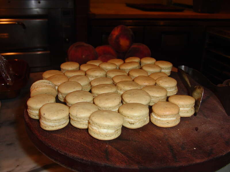 French Macarons photographed at Chez Panisse in Gourmet Ghetto quarter, Berkeley, California.