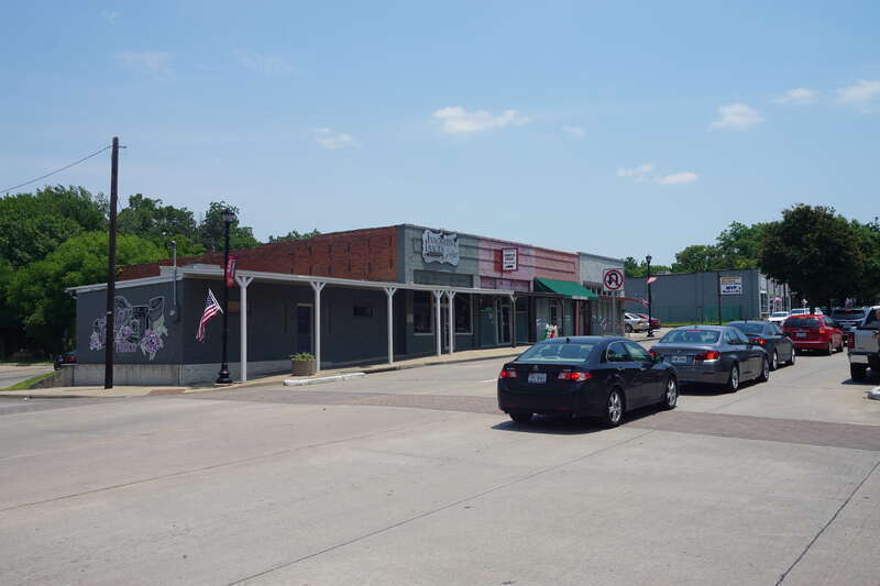 Main Street in Frisco, Texas (United States).
