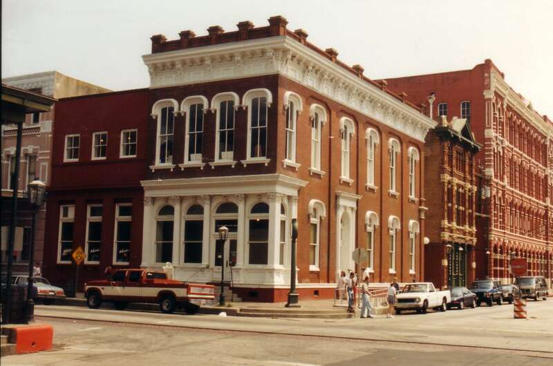First National Bank building in The Strand Historic District, Galveston, Texas
