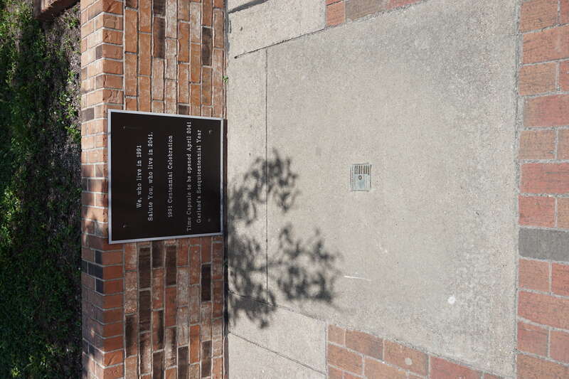 Unopened time capsule in Garland, Texas (United States).