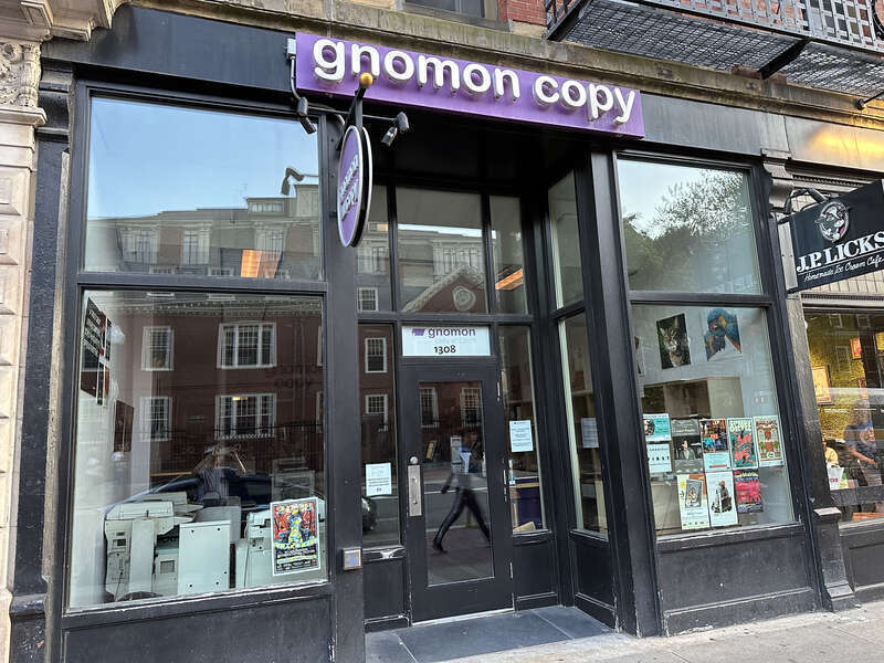 Gnomon Copy shop in Harvard Square as of 2023