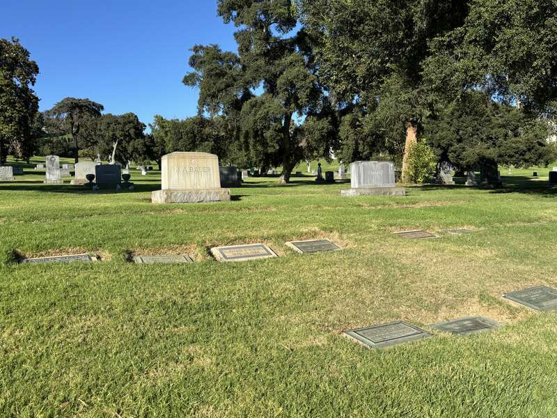 Graves at Forest Lawn Memorial Park (Glendale).