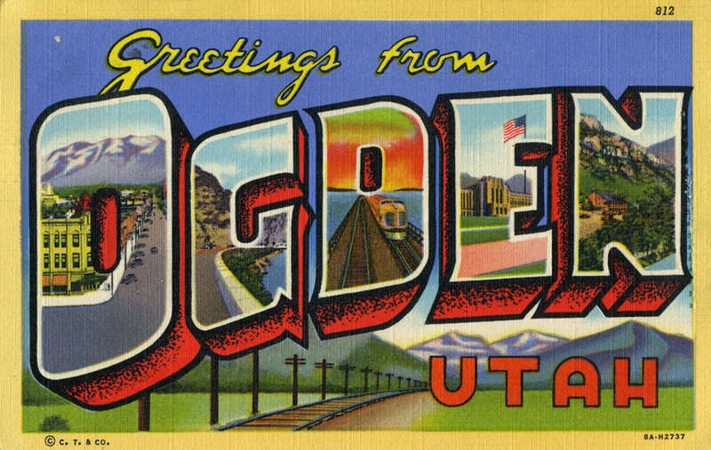 Production Date: 1938
Source Type: Postcard
Publisher, Printer, Photographer: Deseret Book Company, Curt Teich (#812, #8A-H2737)
Postmark: July 14, 1948, Ogden Utah
Collection: Steven R. Shook
Tenney and Hilbert Published Market Price in 2009: