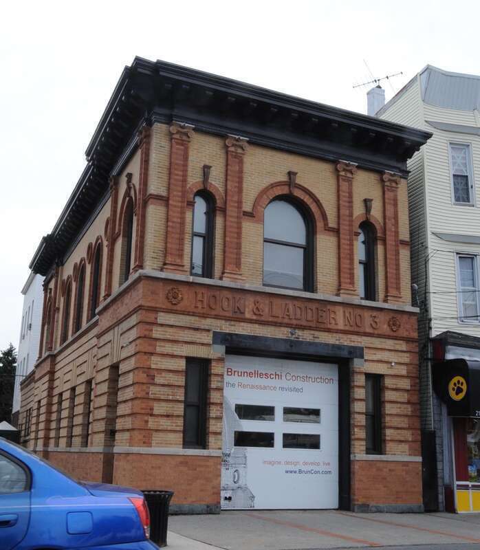 BUILT IN 1896 IN ROMANESQUE STYLE BUT CLOSEDSOME YEARS AGO  AND WAS AUCTIONED BY JERSEY CITY TO THE BRUNELLESCHI BROTHERS WHO PLAN TO RESTORE IT AND USE IT AS THEIR OFFICE BUILDING.
