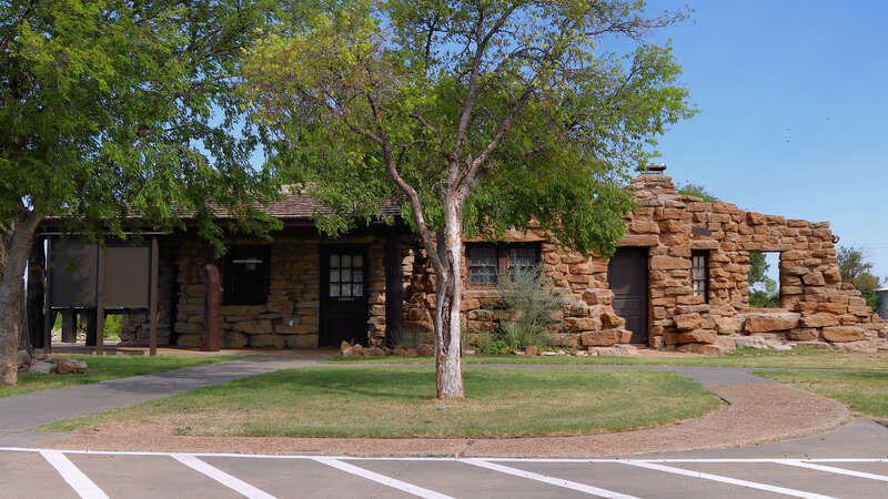 The park headquarters of Palo Duro Canyon State Park in Randall County, Texas, United States.