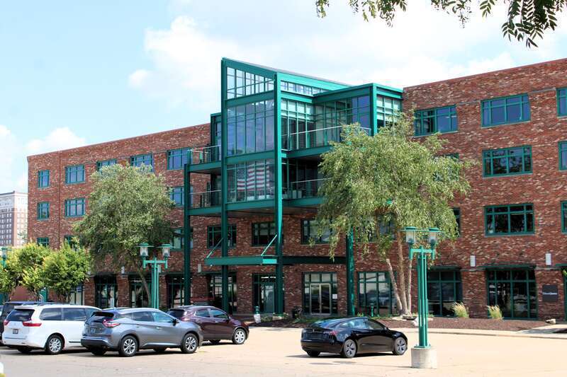 Heart of America Building in Downtown Moline, Illinois. It was built as a warehouse for the Moline Plow Company.