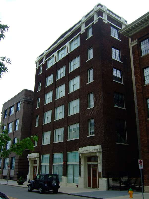 The Herring Motor Car Company Building (1912) at 110 W. 10th Street in Des Moines, Iowa.  Added to the National Register of Historic Places in 2004.