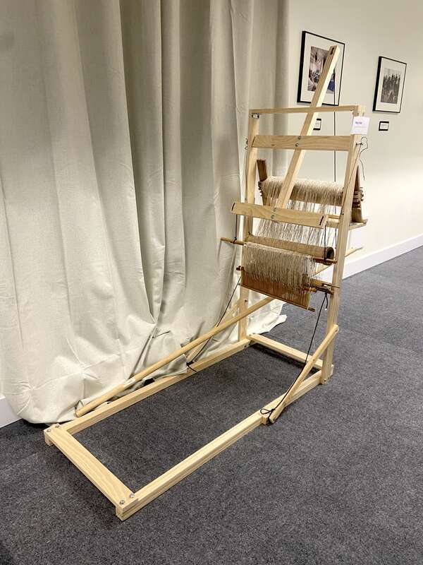 A rebuilding of a Hmong loom using both historical parts and modern lumber and hardware
Ncej ntus - The wooden structure that holds up the ceg ntus.
Hmong Museum
1001 Johnson Pkwy

Saint Paul, Minnesota, USA