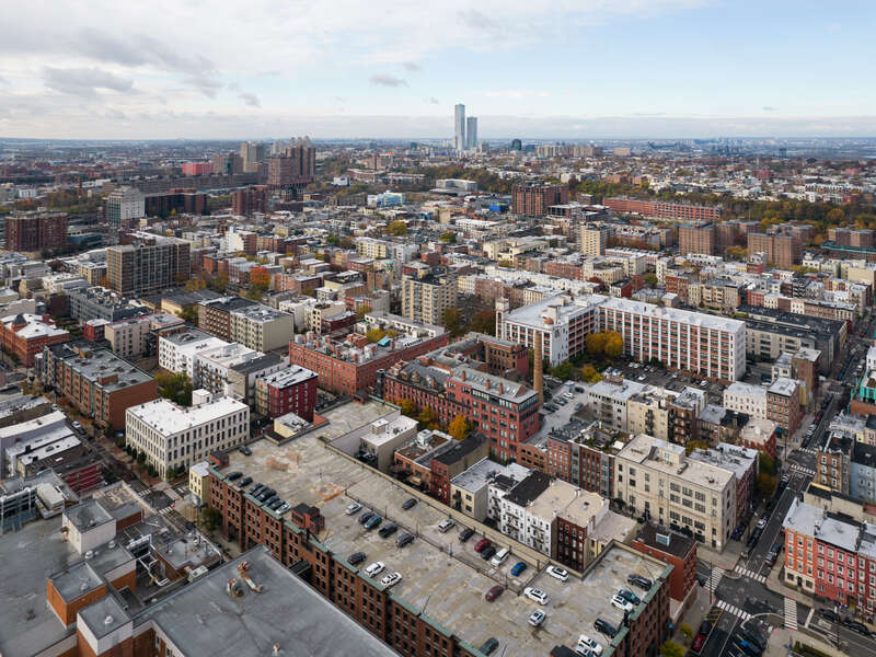 View to the southwest, Hoboken, New Jersey.