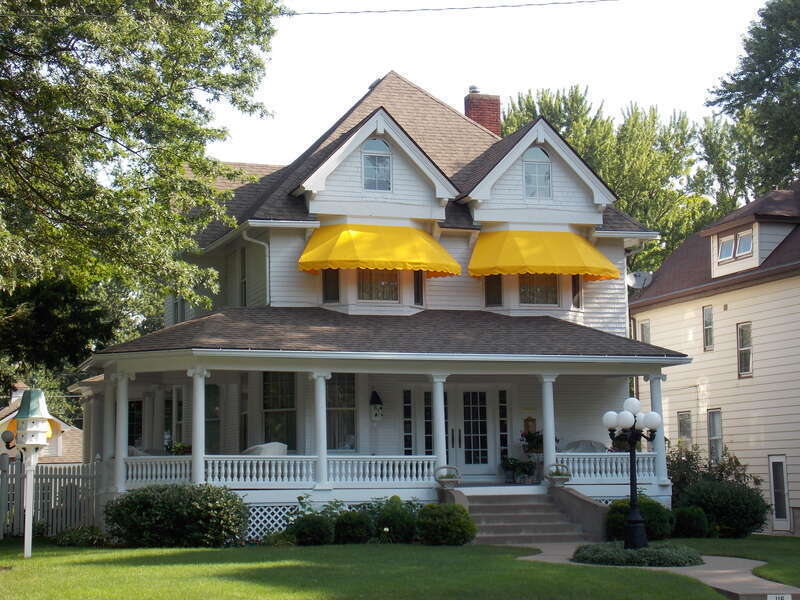 The house at 116 West Central Park in Davenport, Iowa is a contributing property in the Vander Veer Park Historic District.