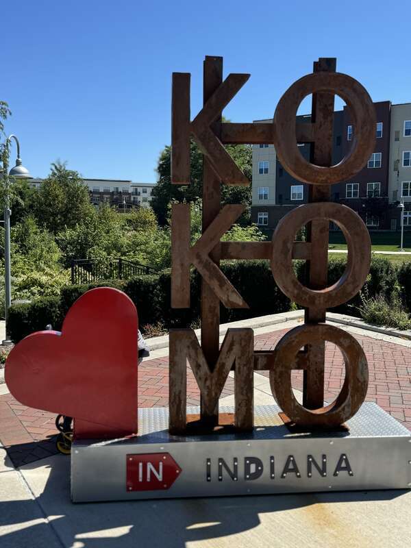 I Love Kokomo downtown art work.