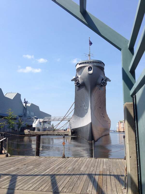 USS Wisconsin (BB-64), 1 Waterside Dr.