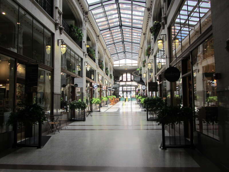 Inside Grove's Arcade, Asheville, NC 2011