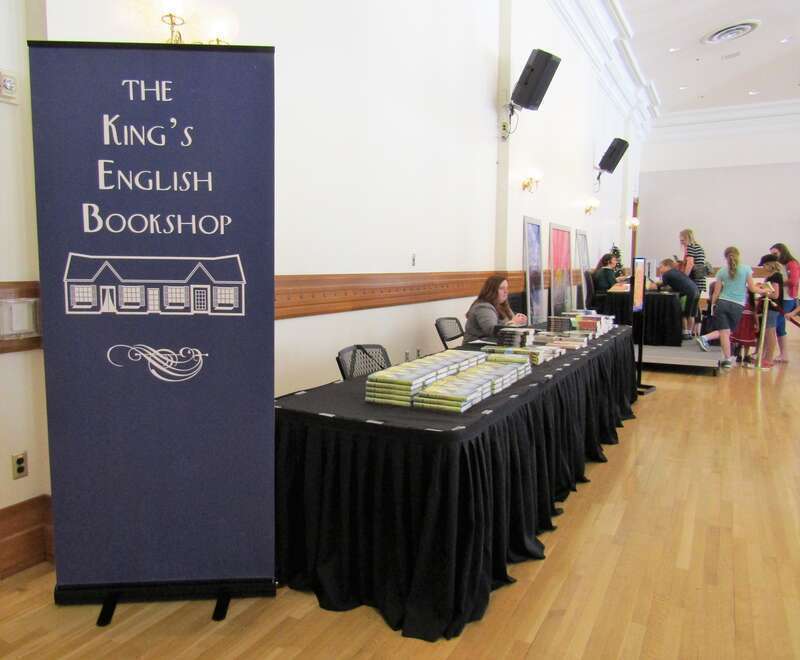 Book signing for the author Jessica Day George in the Provo City Library.