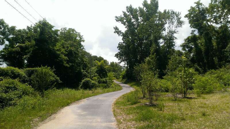 A section of the Jones Falls Trail between Woodberry and Cold Spring Lane.  This is part of Phase IV of the trail, opened in early 2013.
