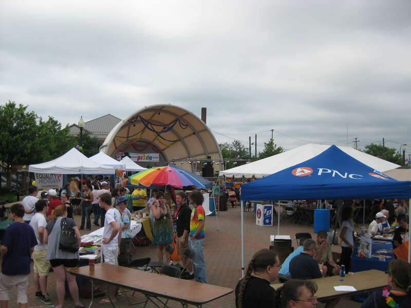 Kalamazoo Pride 2011 held on June 11 at the Arcadia Creek Festival Place