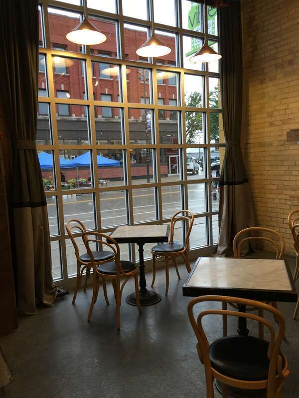 The leap room space at Kavarna Coffeehouse in downtown Green Bay, WI.