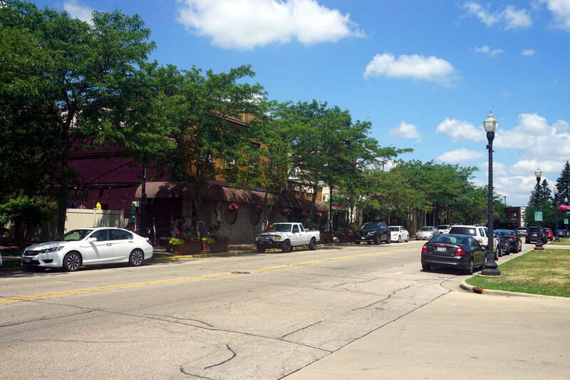 Sixth Avenue in Kenosha, Wisconsin (United States).