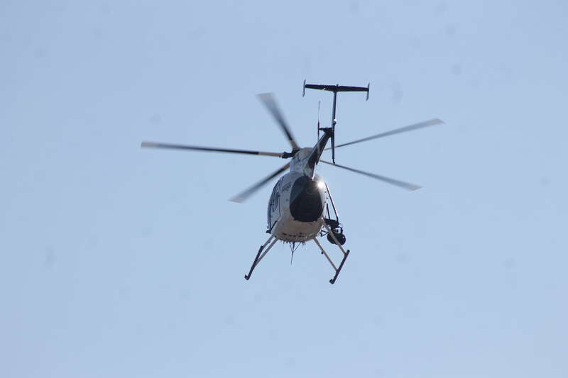 Air 2 (N530JL) of the Las Vegas Metropolitan Police Department leaving the 2020 Nevada Law Enforcement Appreciation Day event.