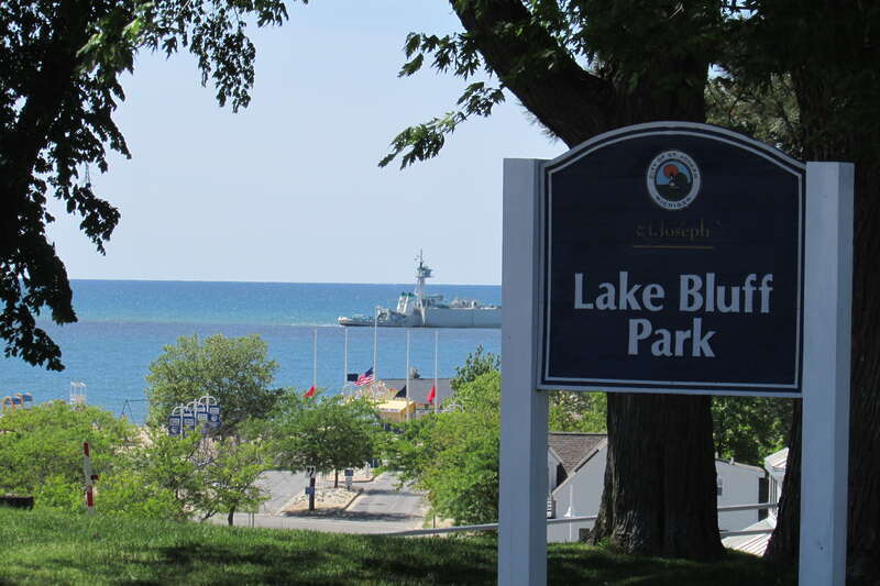 Lake Bluff Park in St. Joseph, Michigan.