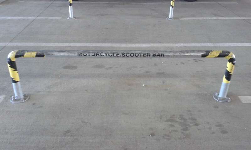 Lakewood - Wadsworth Station parking garage motorcycle scooter-bar  Lakewood-Wadsworth Station (RTD)
