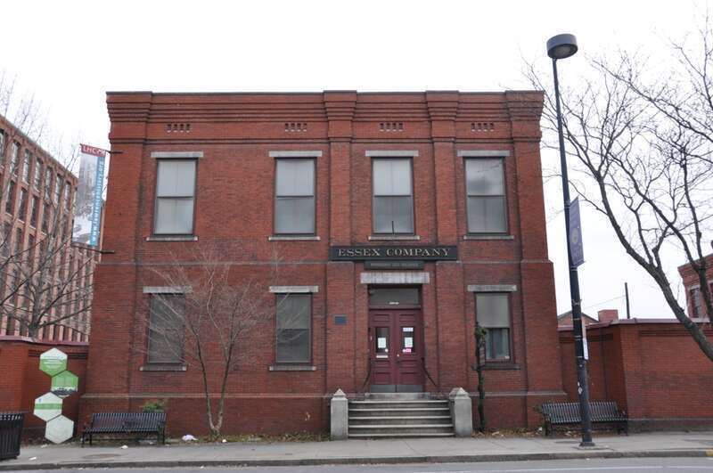 The main building of the Essex Company Offices and Yard in Lawrence, Massachusetts.
