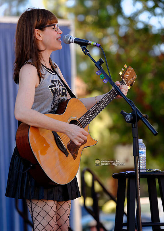 Lisa Loeb performing at &quot;Spokes In The Oaks&quot; in Thousand Oaks California on Saturday October 31st, 2015. This was the city's inaugural Open Street Festival. Brooke White opened for Lisa.