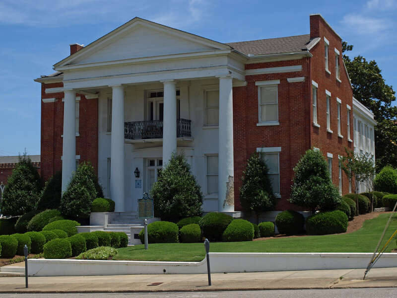 The Lomax House at 235 South Court Street, part of the Perry Street Historic District in Montgomery, Alabama.