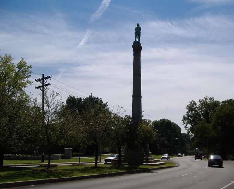 View from the north of the Louisville Confederate Monument.