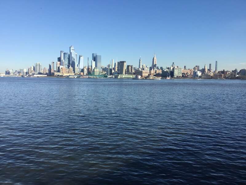 The Manhattan skyline seen from Hoboken