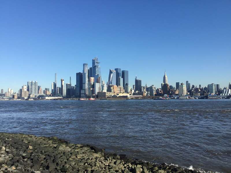 The Manhattan skyline seen from Hoboken