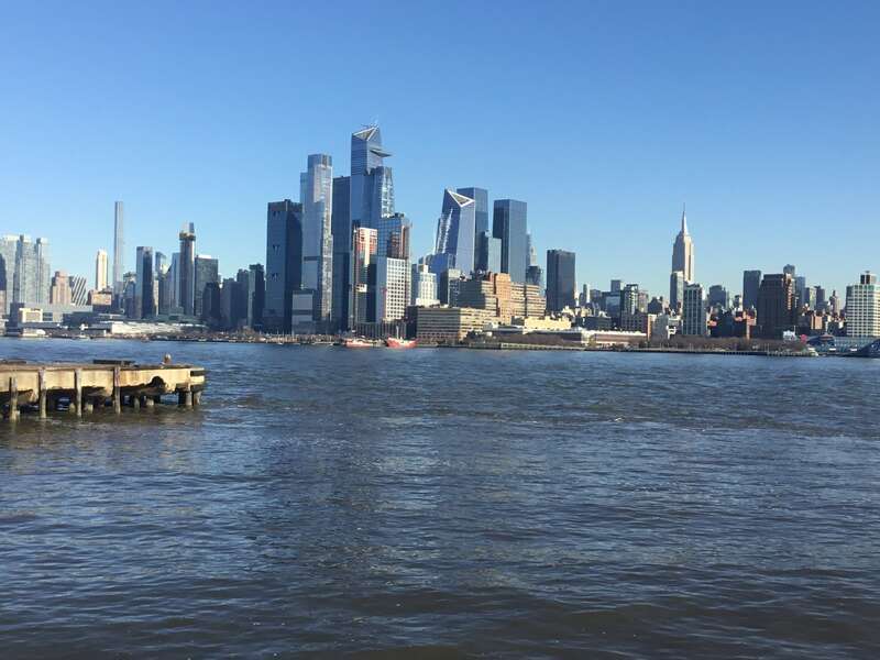 The Manhattan skyline seen from Hoboken