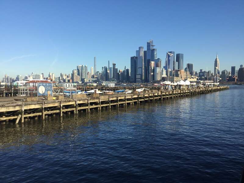 The Manhattan skyline seen from Hoboken