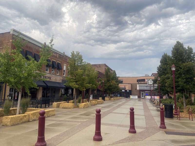 In 1978, in an effort to keep business downtown, the City of Mankato built a mall in the middle of Front Street, a commercial street in downtown to create &quot;Mankato Place Mall&quot;. The mall with its 1978 aesthetics, is a conglomeration of century-old