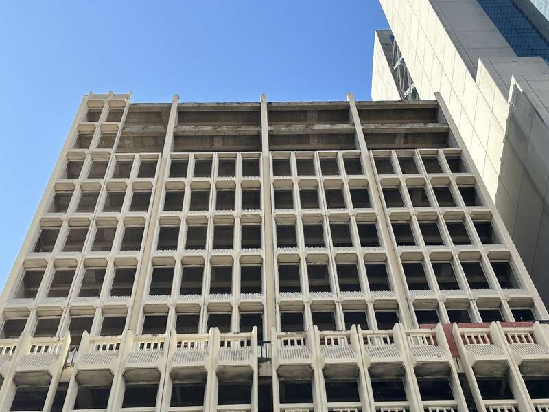 Not sure what’s going on. Asbestos removal or demolition.