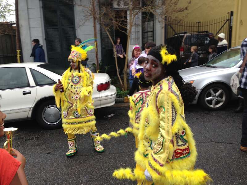 Mardi Gras Indians on Mardi Gras Day, New Orleans