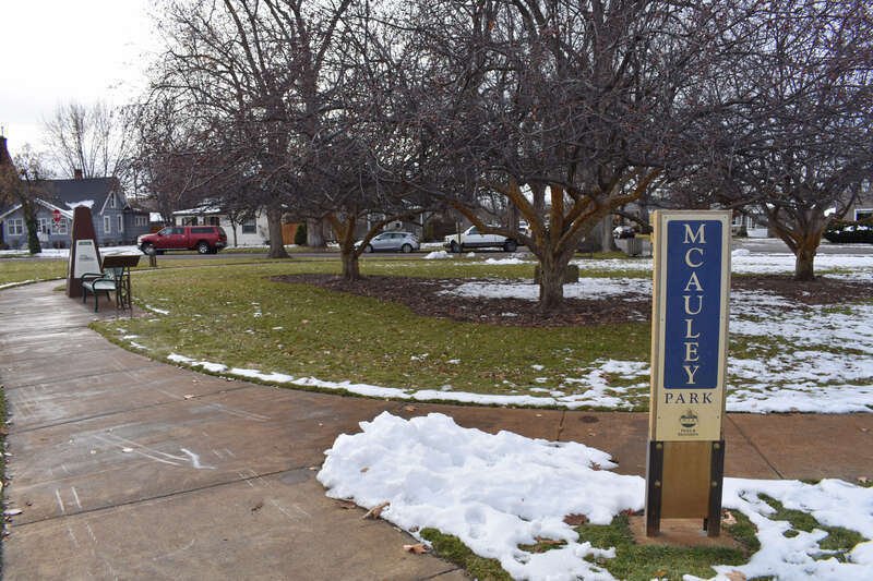 McAuley Park in Boise, Idaho, named for Ernest H. McAuley.