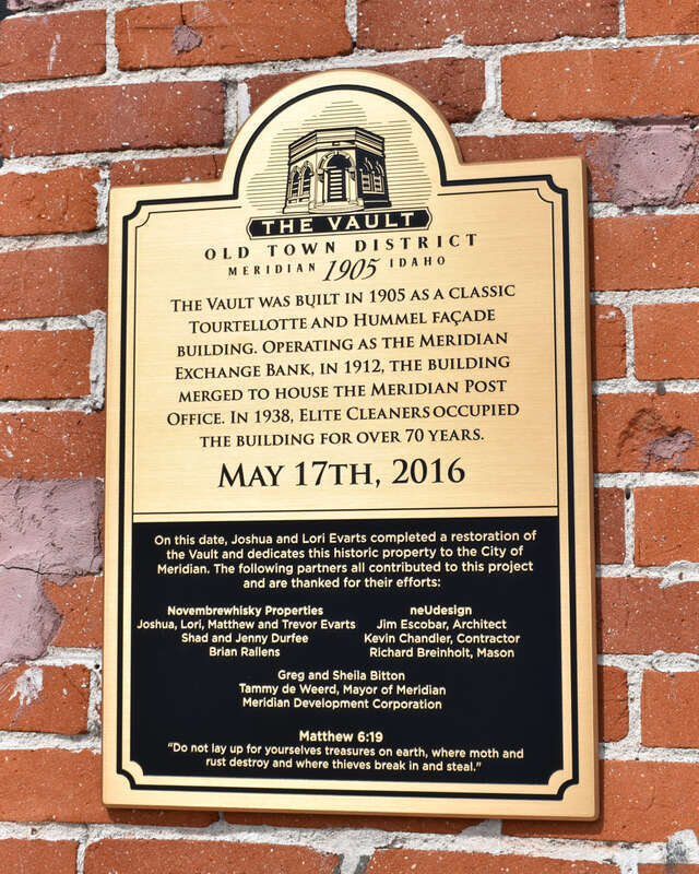 The Meridian Exchange Bank building in Meridian, Idaho, was designed by Tourtellotte &amp;amp; Co. and constructed in 1906, and the building is listed on the National Register of Historic Places. A substantial renovation altered the appearance of the