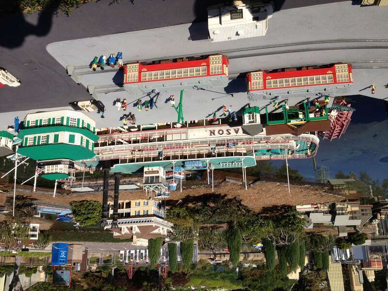 Note the Lego PCC streetcars in the foreground.