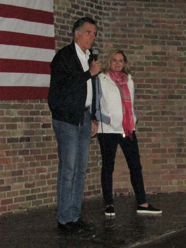 Mitt and Ann Romney at a campaign event in Provo, Utah for Mitt's senatorial campaign.