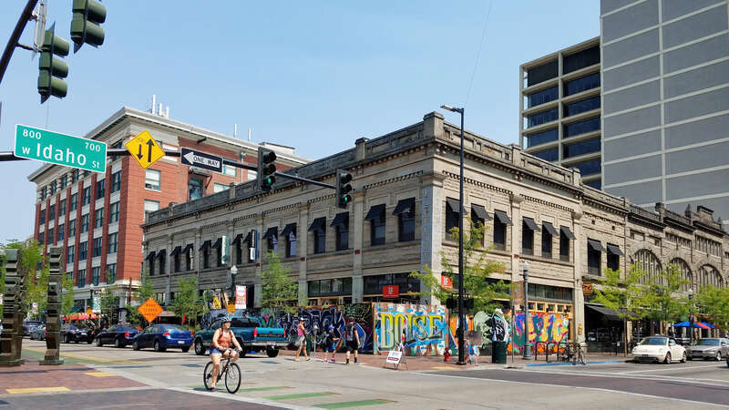 The Montandon building (1908) in Boise, Idaho, also known as the Fidelity building, was designed by John W. Smith.