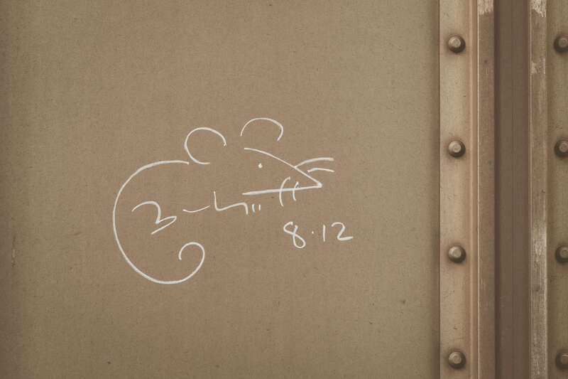 Mouse on a Rail Car, Duluth