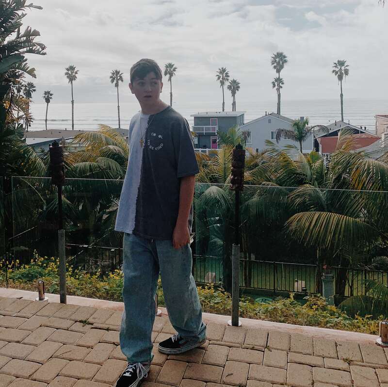 Nate pictured in Oceanside, California on 12/27/21.
