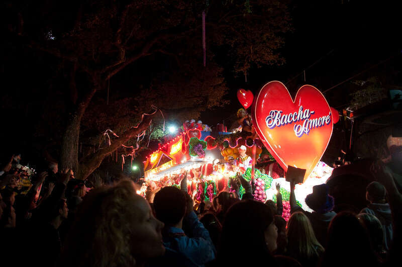 New Orleans Mardi Gras 2010 - At Bacchus Parade