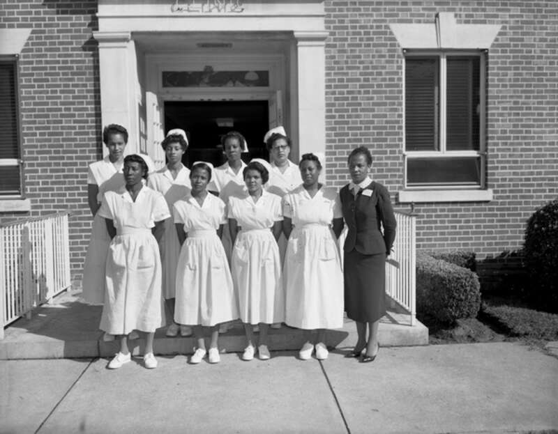 Persistent URL: floridamemory.com/items/show/261567
Local call number: TD00542
Title: Nurses in training at Lincoln High School in Tallahassee, Florida
Date: February 7, 1959
Physical descrip: 1 photonegative - b&amp;amp;w - 4 x 5 in.
Series Title: