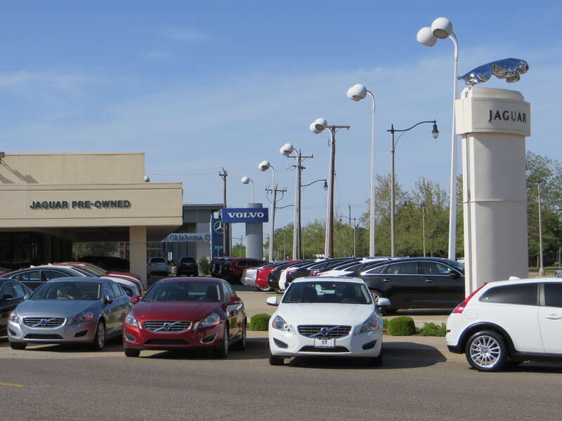 Current foreign car dealerships on Automobile Alley, Oklahoma City, Oklahoma, USA