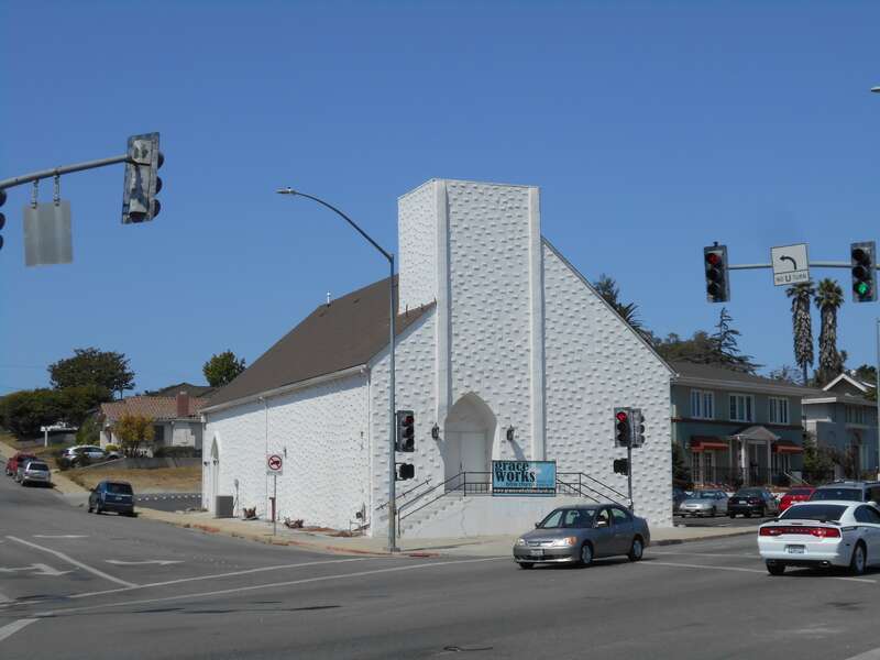 Odd, a church with no windows in Watsonville